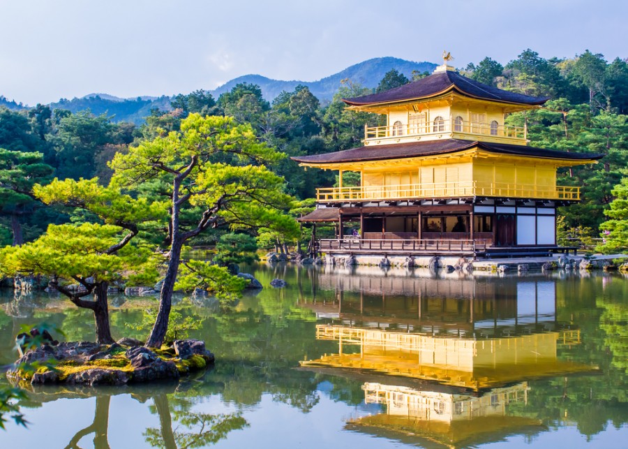 Découverte du Kinkaku Ji, le temple d?or de Kyoto